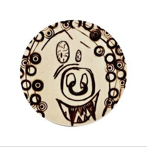 Monster Pyrography Magnet